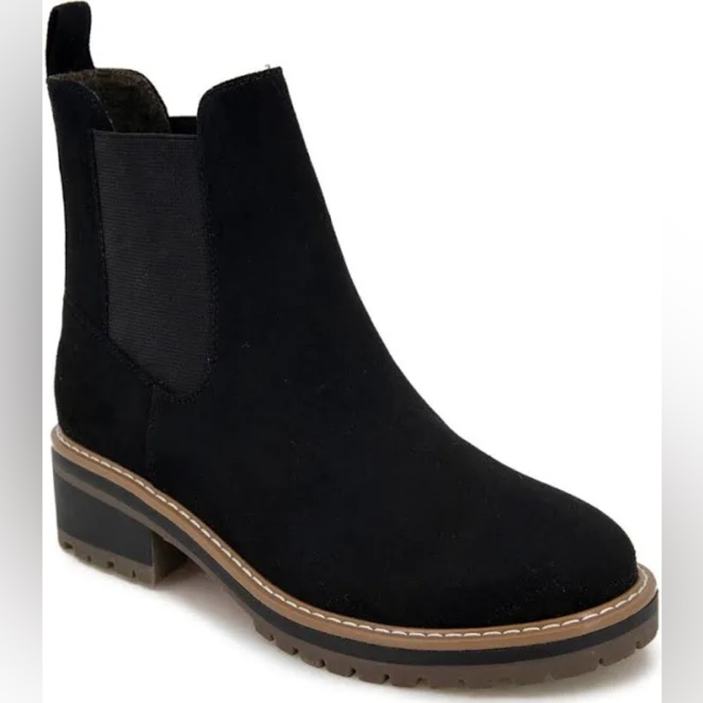 Women's Black Suede Ankle Boots